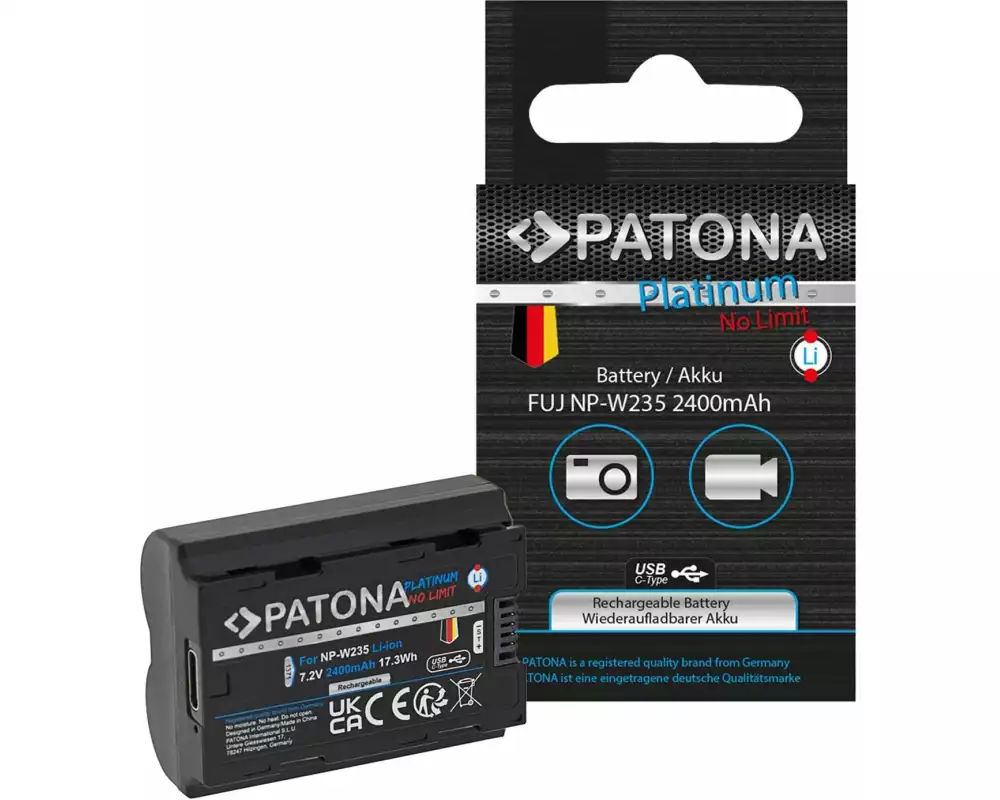 Patona Platinum Akku für Fuji FinePix NP-W235 XT-4 XT4