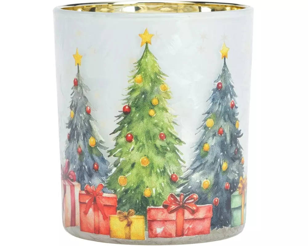G. Wurm Windlicht Weihnachtsbaum 10 cm