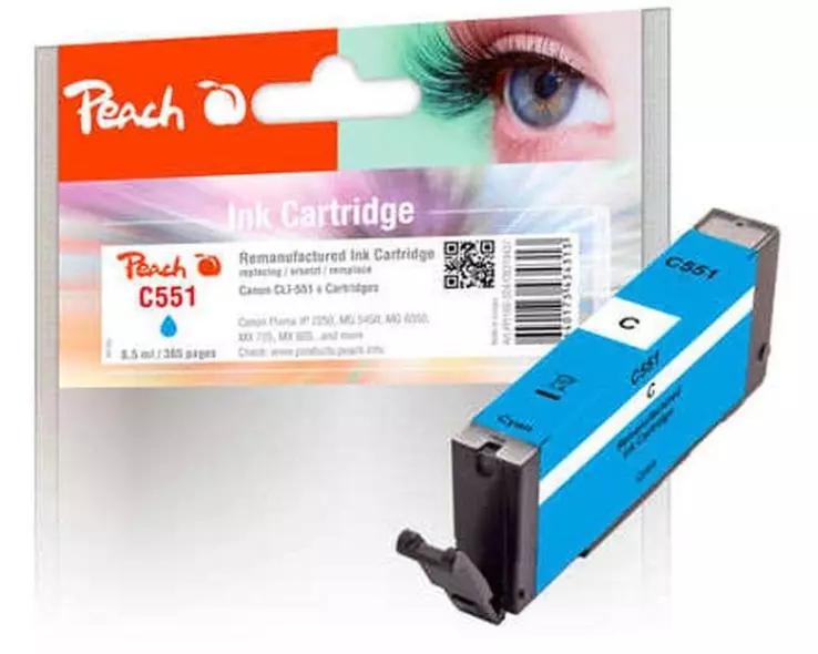 Peach Tinte Canon CLI-551C Cyan