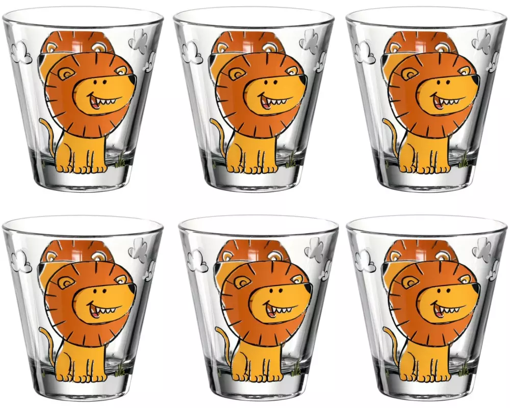 Leonardo Kindertasse Bambini Löwe, 215 ml, 6 Stück