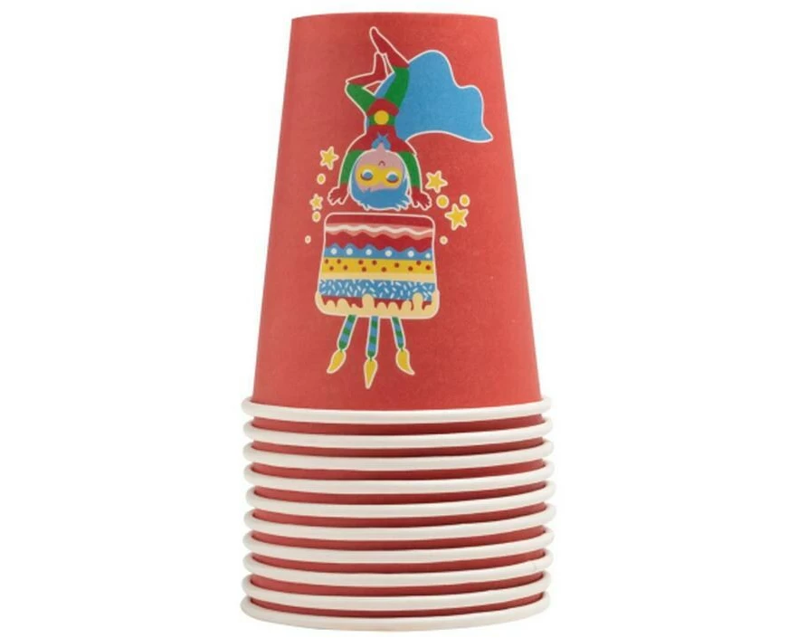 PRO nappe Einwegbecher Superheld 2 dl, 10 Stück, Mehrfarbig