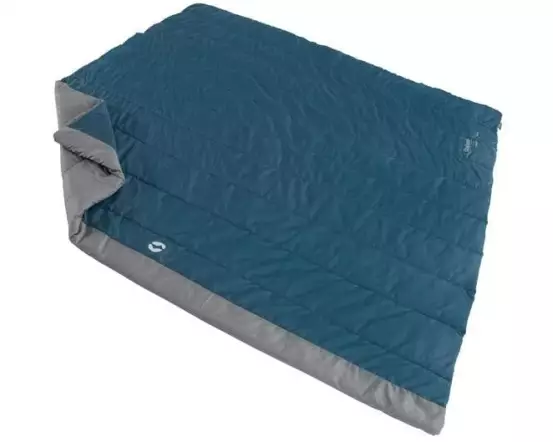 Outwell Schlafsack Canella Duvet Double Polyester, Blau/Grau