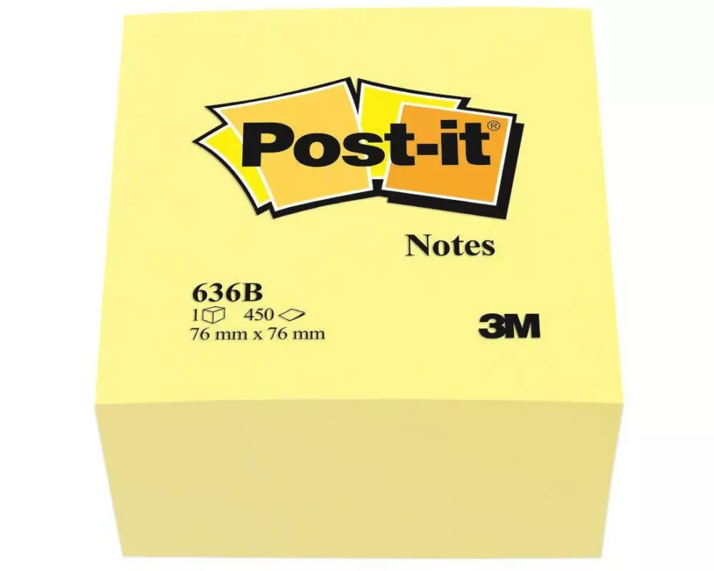 Post-it Notizzettel Post-it 7.6 cm x 7.6 cm Gelb