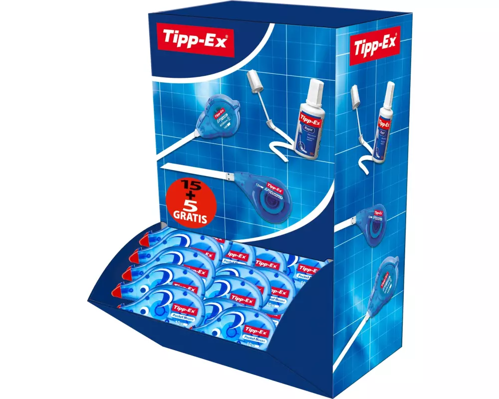 Tipp-Ex Korrekturroller Pocket Mouse Grosspackung 4.2 mm, 20er Box