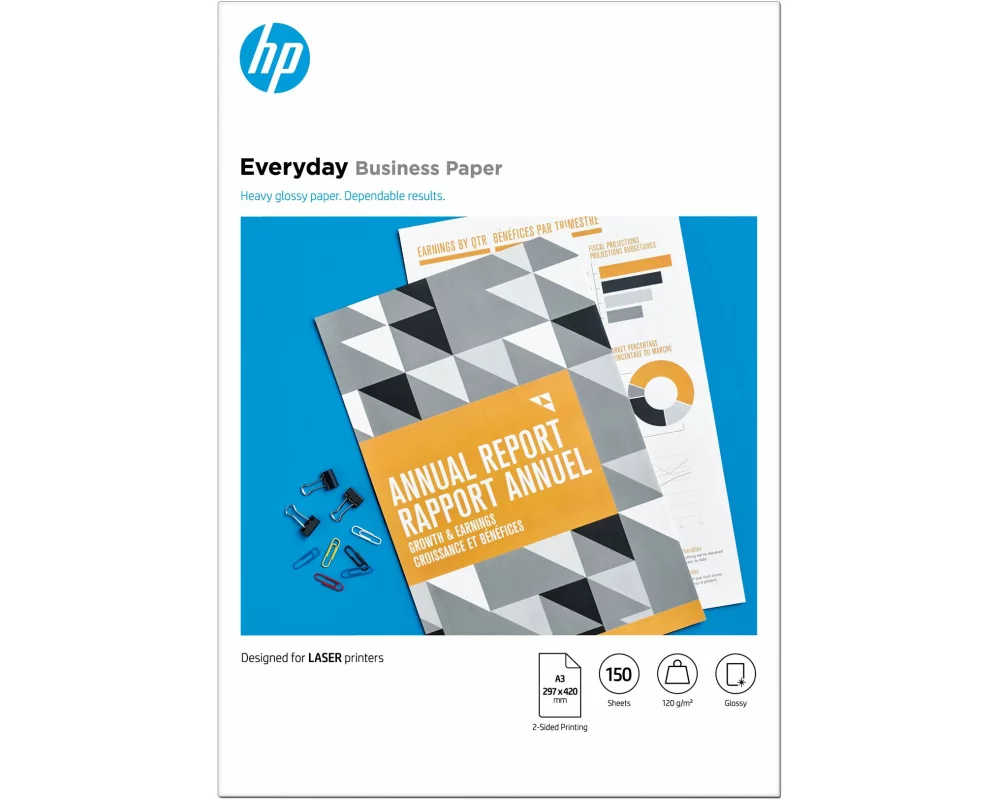HP e-day Gls LJ A3 120g 150sh FSC Paper