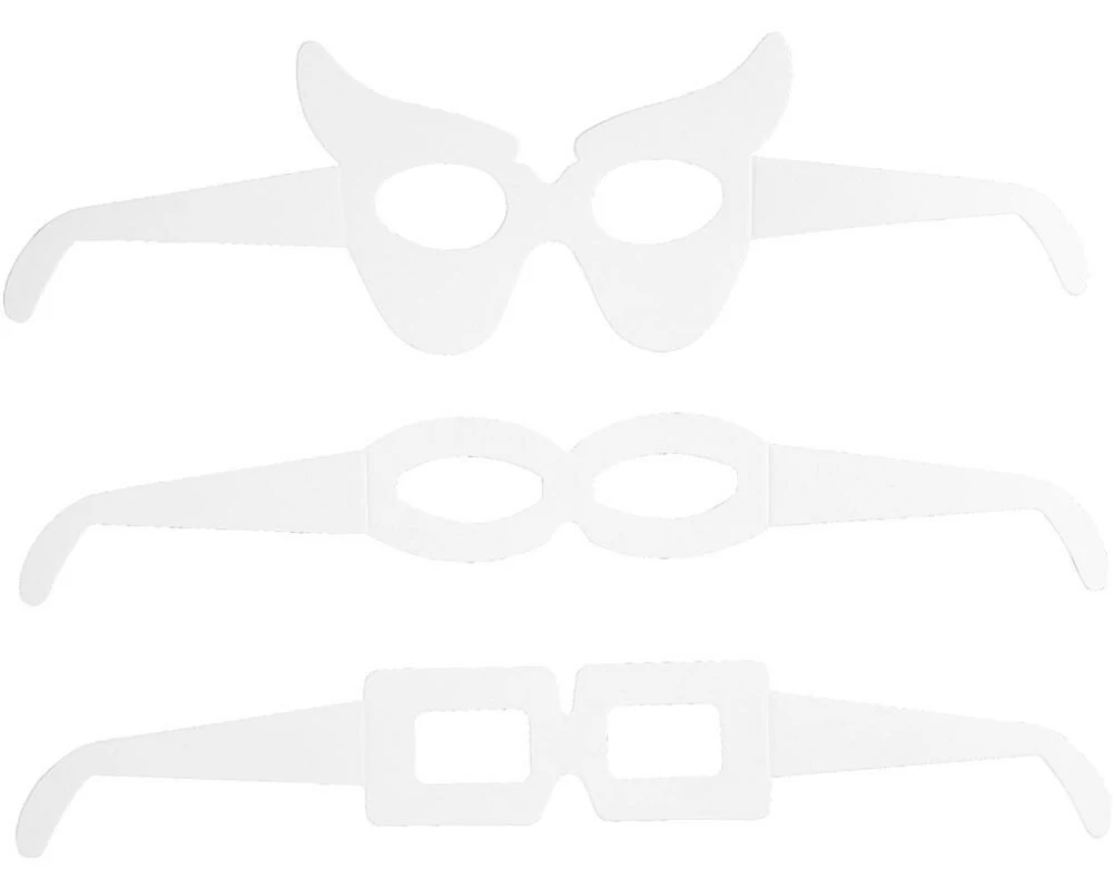 Creativ Company Partybrille 16 Sück, Weiss