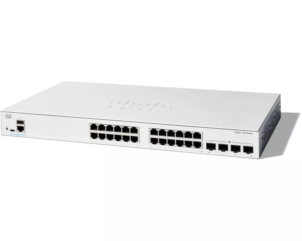 Cisco PoE+ Switch Catalyst C1300-24FP-4G 28 Port