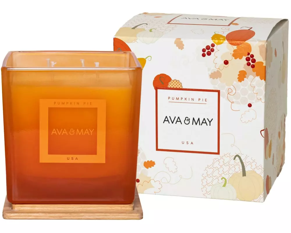 AVA & MAY Duftkerze Pumpkin Pie, 550 g