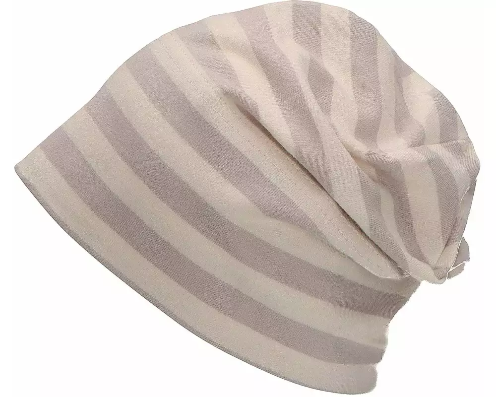 Sterntaler Mütze Slouch-Beanie gestreift Hellgrau Gr. 43