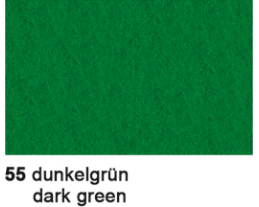 URSUS Bastelfilz 20x30cm 4170055 dunkelgrün,150g 10 Bogen