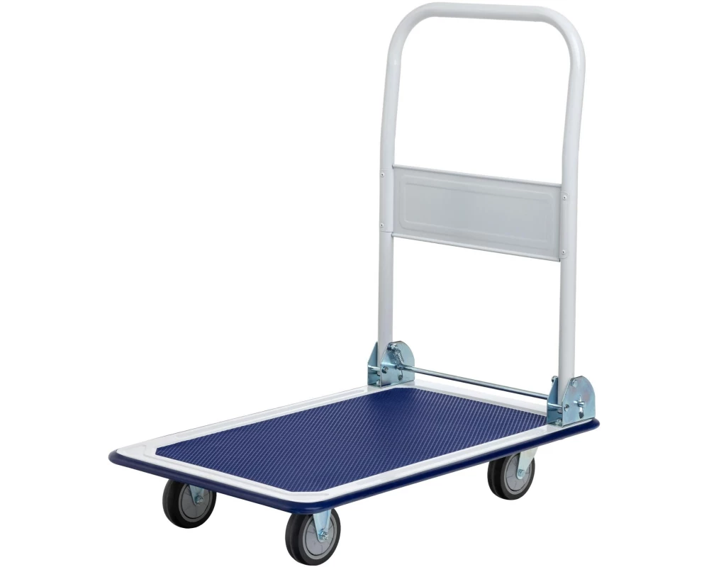 STRUCT Plattformwagen 150 kg, Blau/Weiss
