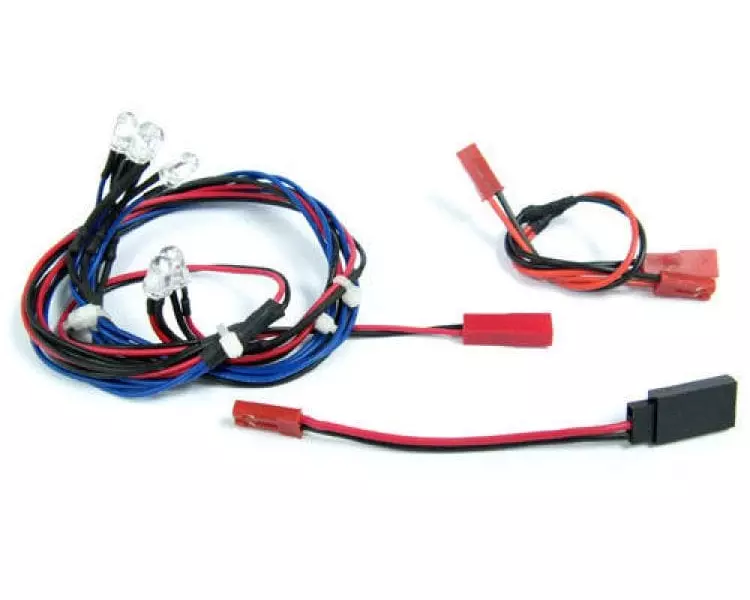 Yeah Racing Modellbau-Beleuchtung Set, Weiss/Rot