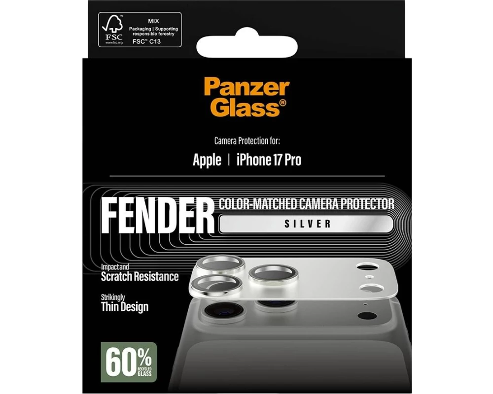 Panzerglass FENDER Camera Protector iPhone 17 Pro Silver