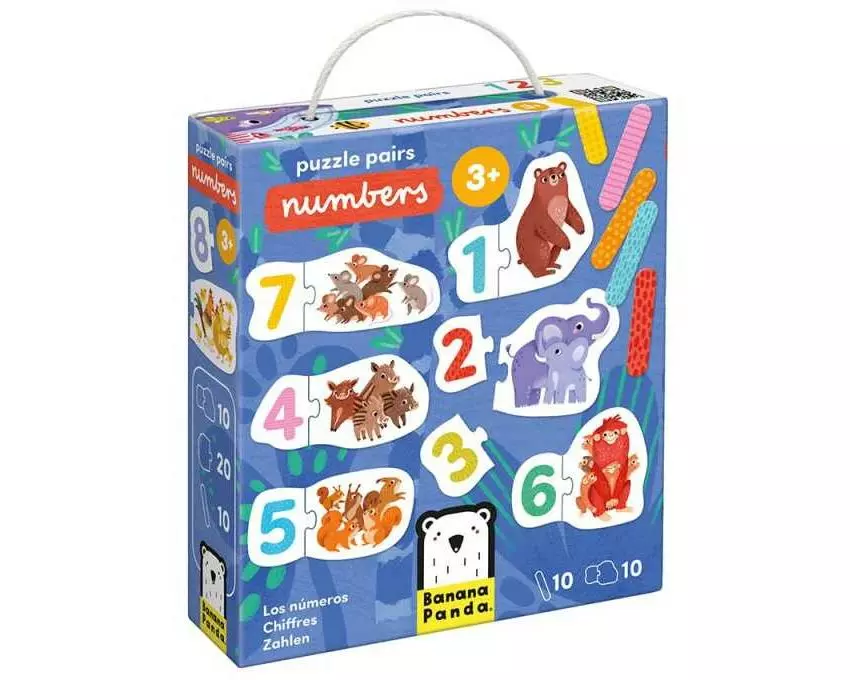 Banana Panda Puzzle Zahlen Lernpuzzle Zahlen