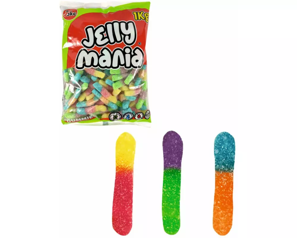Jake Jellymania Sour Worms halal 1000 g