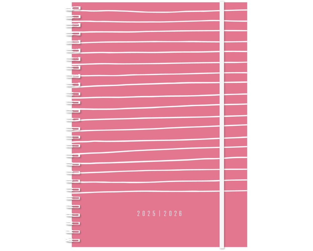 SIMPLEX Schüleragenda Joy 25/26 500416.26 1W/2S 17M sakura ML 14.8x21cm