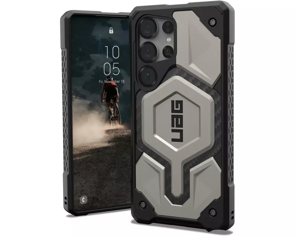 UAG Back Cover Monarch Pro Galaxy S25 Ultra Titanium