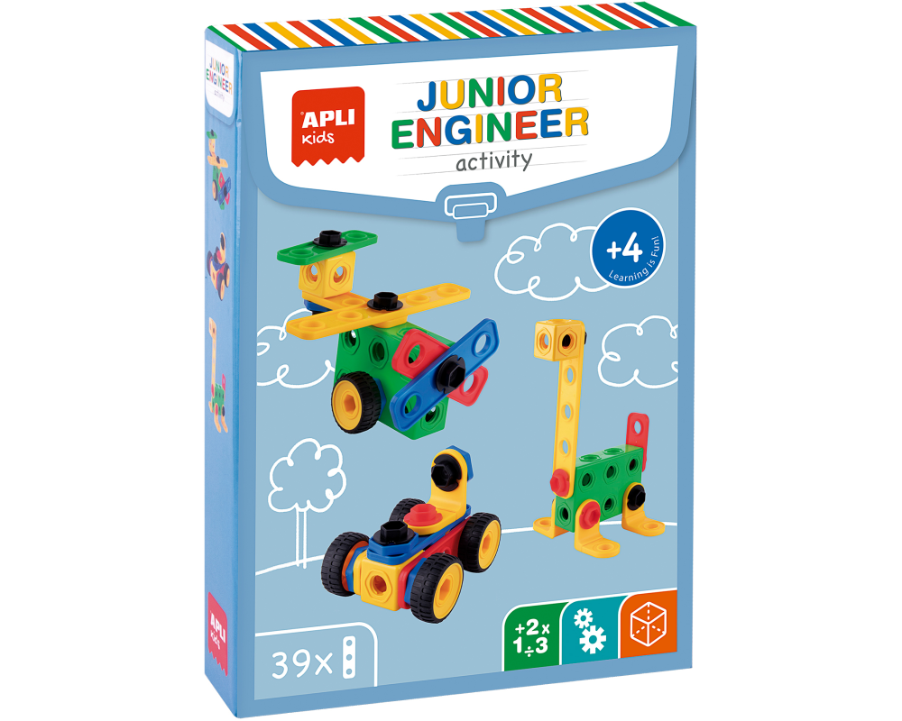 APLI KIDS Bauspiel lngenieur 19160 39-teilig