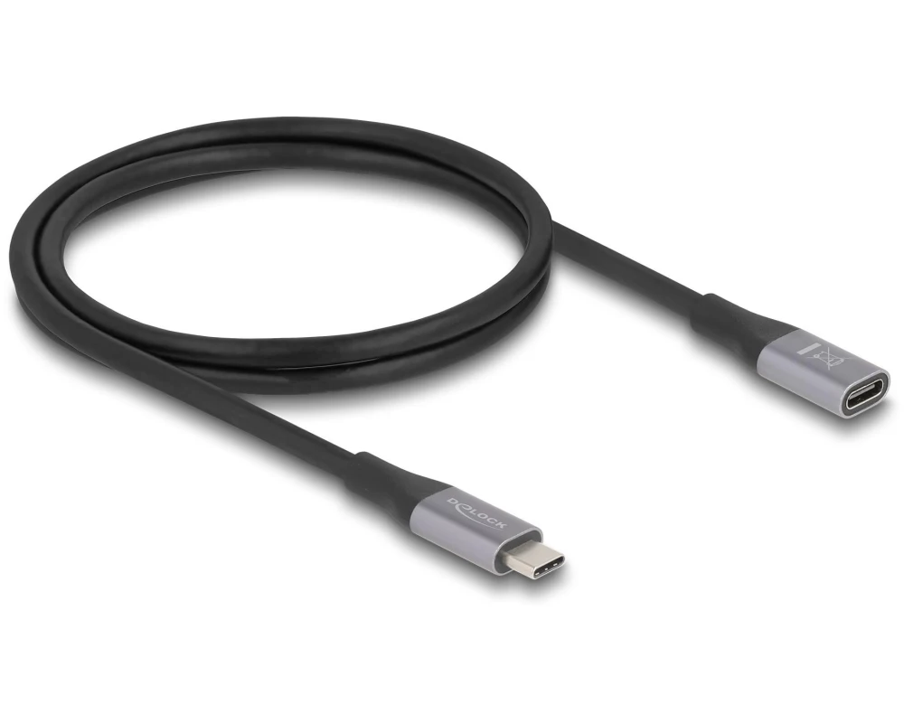 Delock USB4-Kabel USB 40 Gbps USB-C - USB-C 1 m