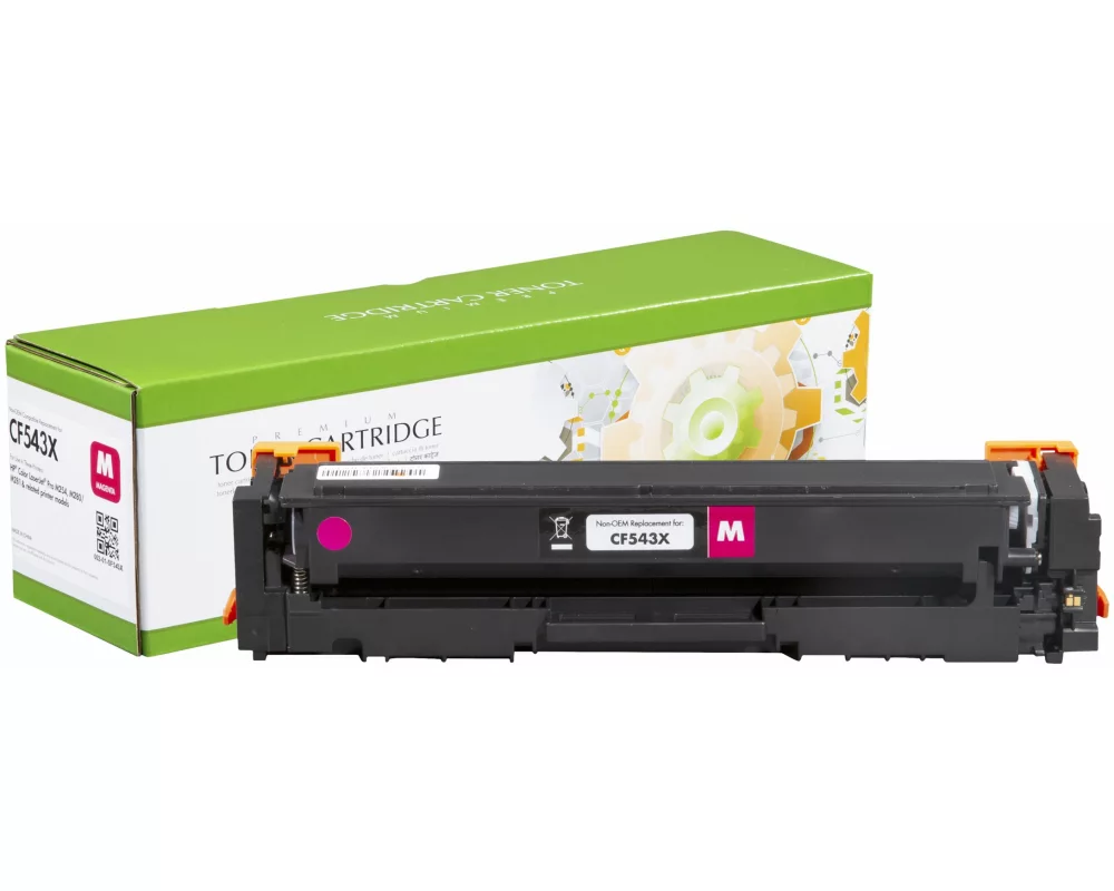 STATIC Toner cartridge compatible with HP CF543X magenta High Capacity compatible 2.500 pages