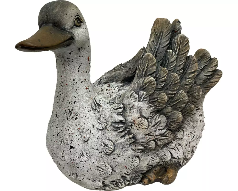Dameco Dekofigur Ente Grau, 31.8 x 18.7 x 23.5 cm