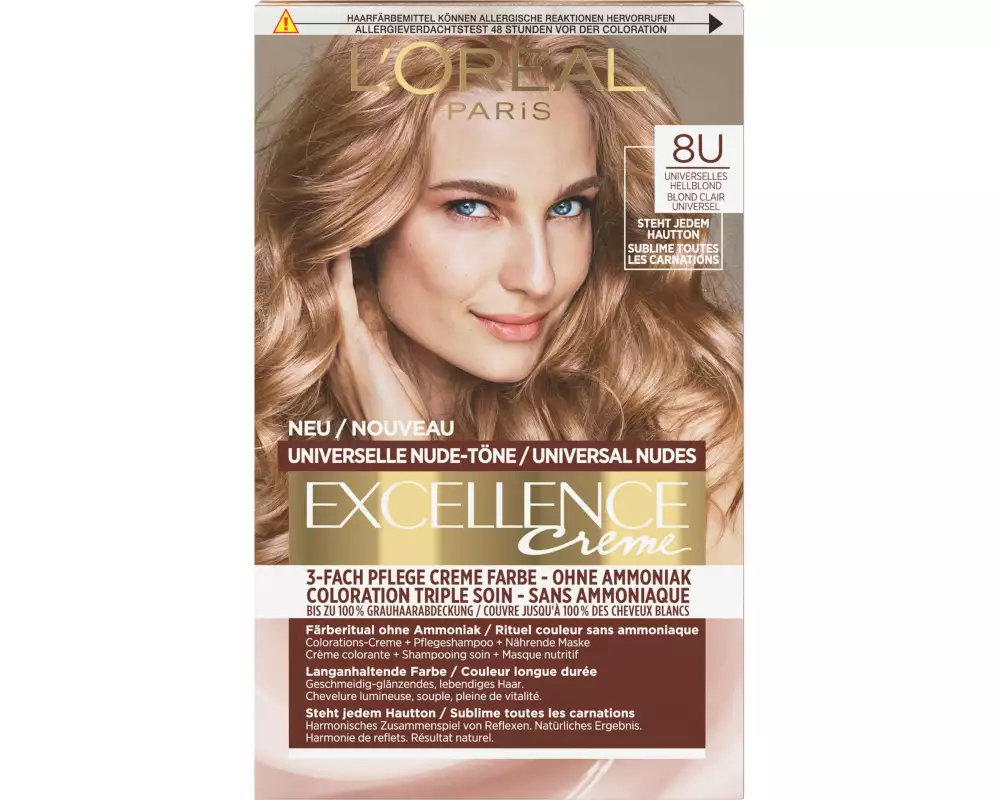 L'Oréal Paris Haarcoloration Ex Crème Nudes 8U Univ. Hellblond