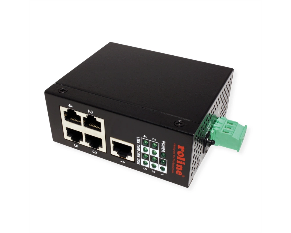 ROLINE Industrie Switch 5x RJ-45, unmanaged