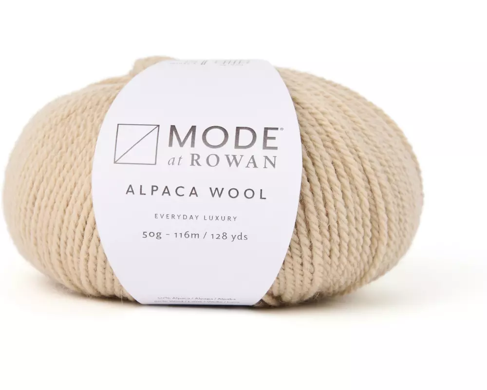 Mode at Rowan Wolle Alpaca Wool 50 g, 116 m, Beige