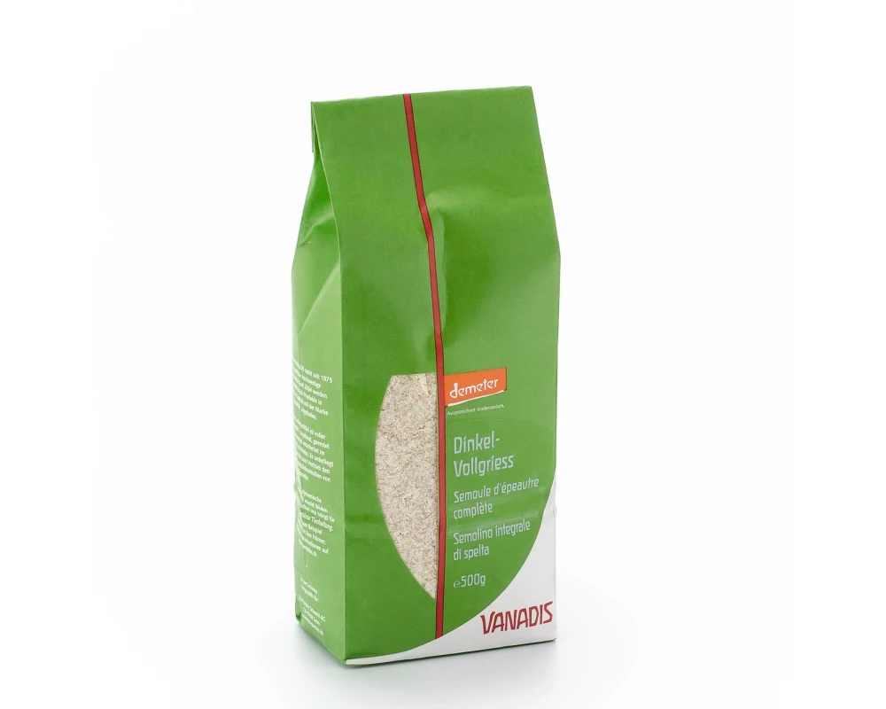 Vanadis Griess Dinkel voll (Bioverita), Demeter 500 g
