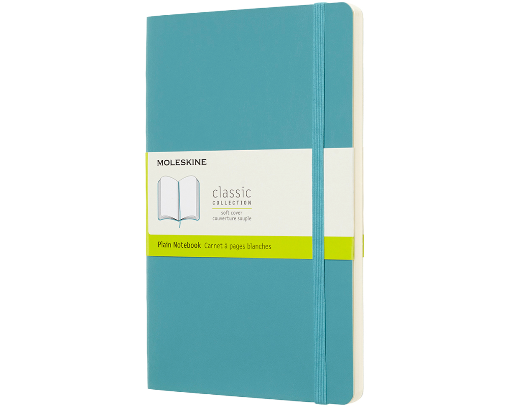 MOLESKINE Notizbuch L/A5 715529 Blanko, SC, Riff Blau