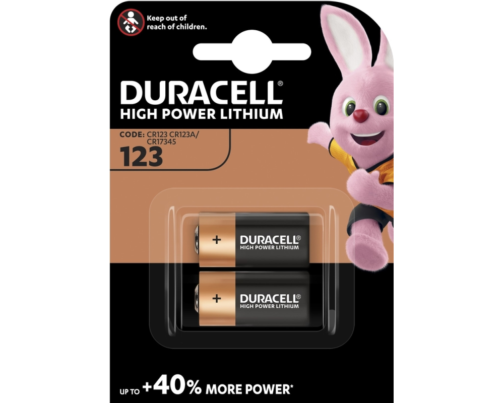 DURACELL Photobatterie Specialty Ultra CR123 B2 DL123A, CR123A, 3V 2 Stück