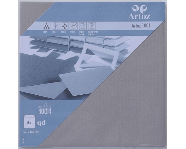 ARTOZ Couverts 1001 160x160mm 107454182 100g, graphit 5 Stück