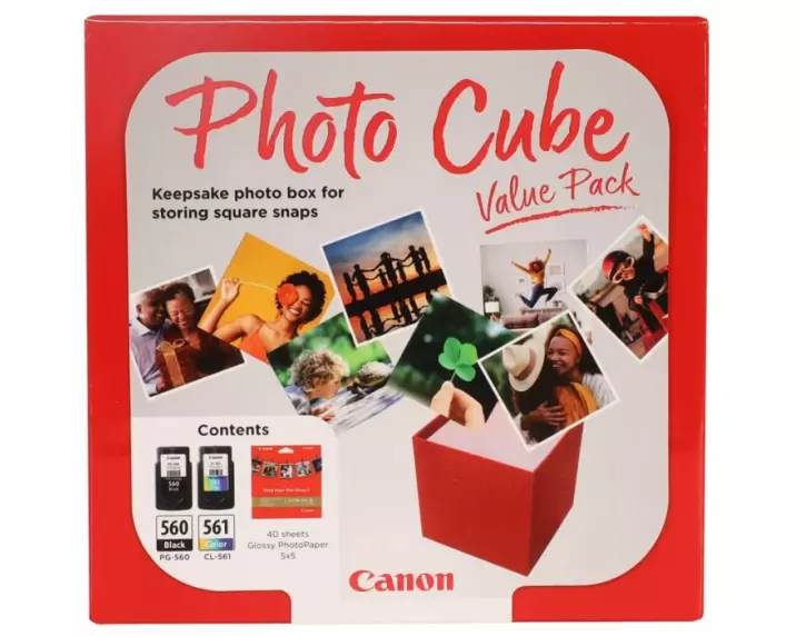 CANON PG-560/CL-561 Ink Cartridge, Photo Cube, Value Pack