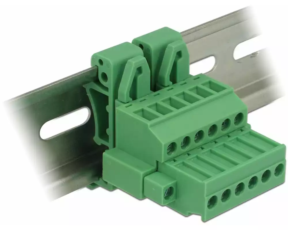 Delock Hutschiene/DIN Rail Terminalblock 6Pin
