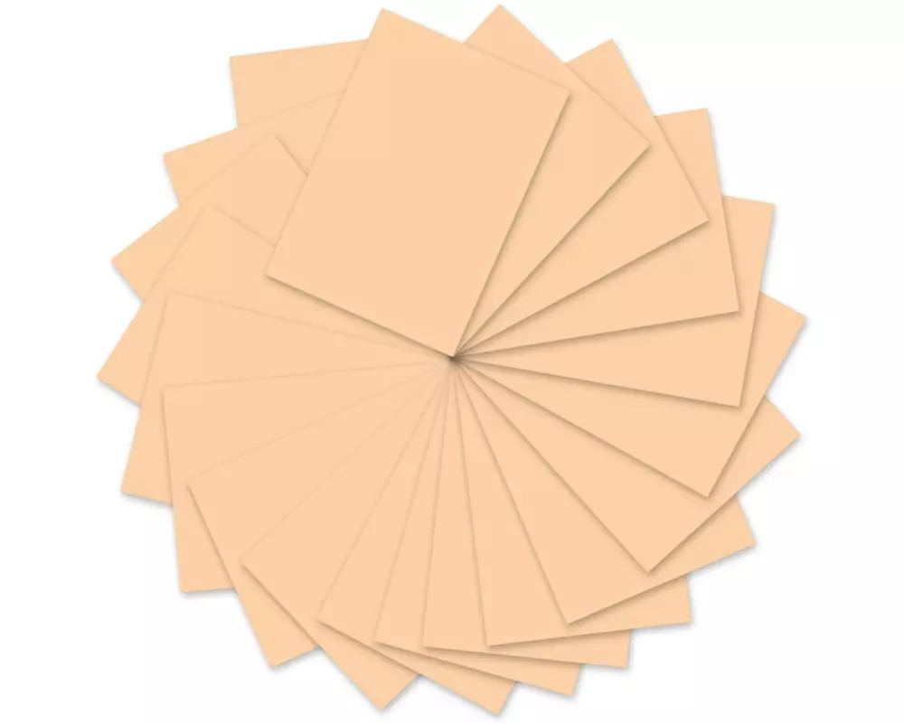 URSUS Tonzeichenpapier A4, 130 g/m², 100 Blatt, Aprikose