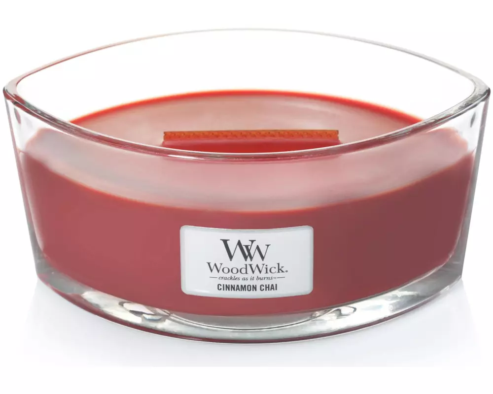 Woodwick Duftkerze Cinnamon Chai Ellipse