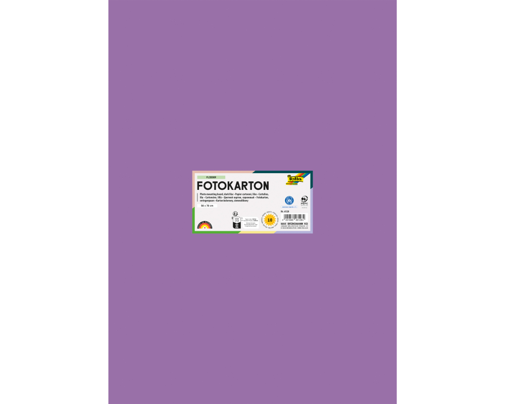 FOLIA Fotokarton 50x70cm 6128 300g, flieder