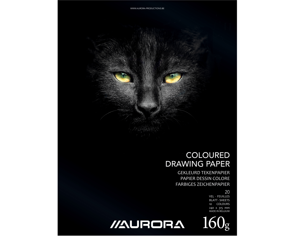 AURORA Zeichenblock 24X31,5cm BL37 color, 160g 20 Blatt
