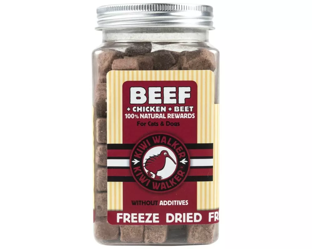 KIWI WALKER Snack Rind, Huhn & Rübe, 90 g