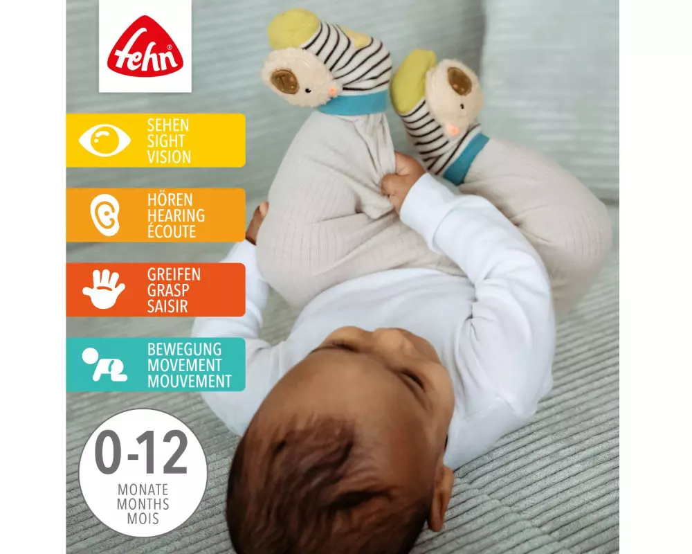fehn Rasselsocken Capybara Mehrfarbig