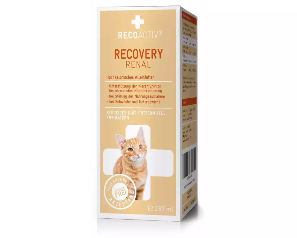 RECOACTIV Katzen-Nahrungsergänzung Recovery Renal, 1 x 280 ml