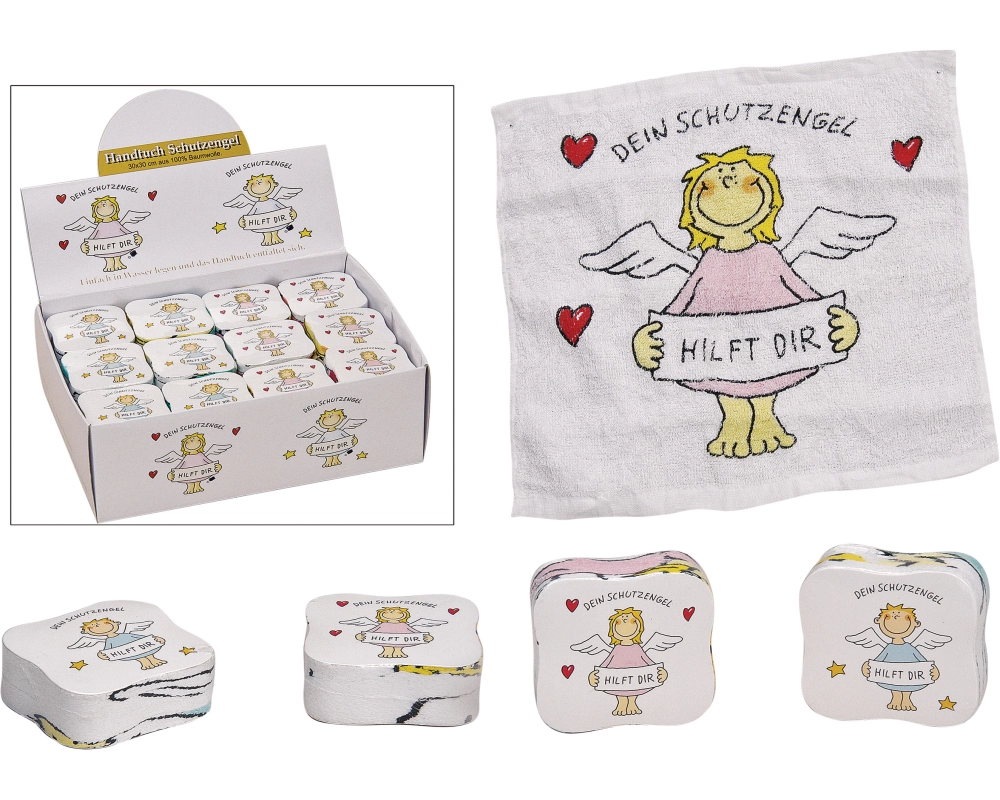 ROOST Handtuch magisch 30x30cm 10016919 Engel 2 ass.