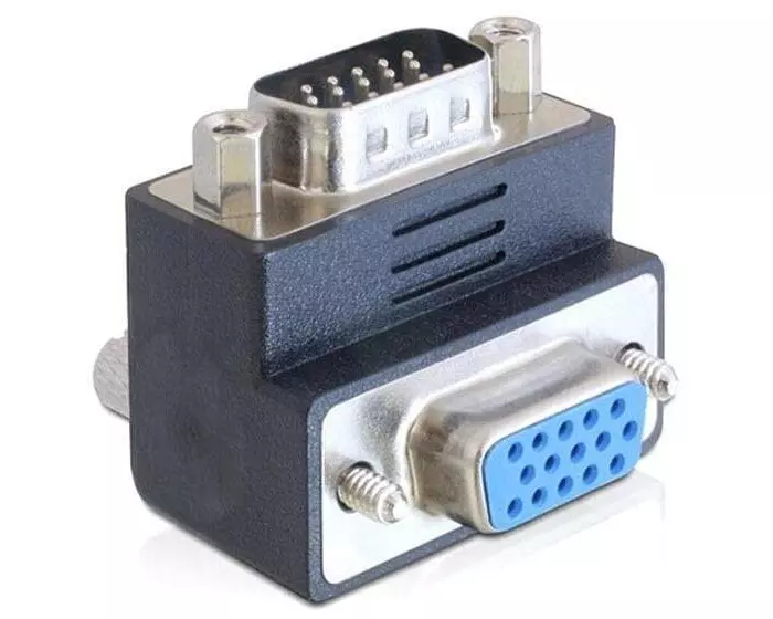 Delock Winkeladapter 270°, m-f VGA - VGA