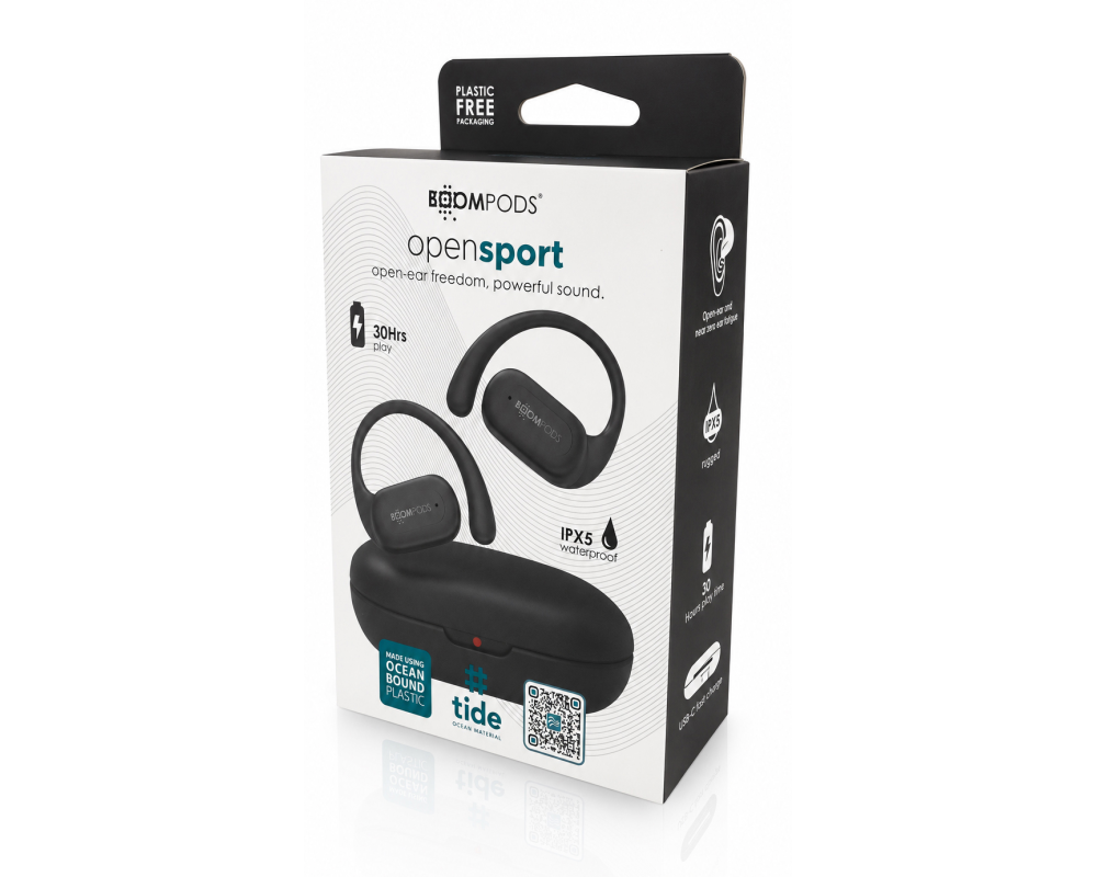BOOMPODS OpenSport SROBLK Black