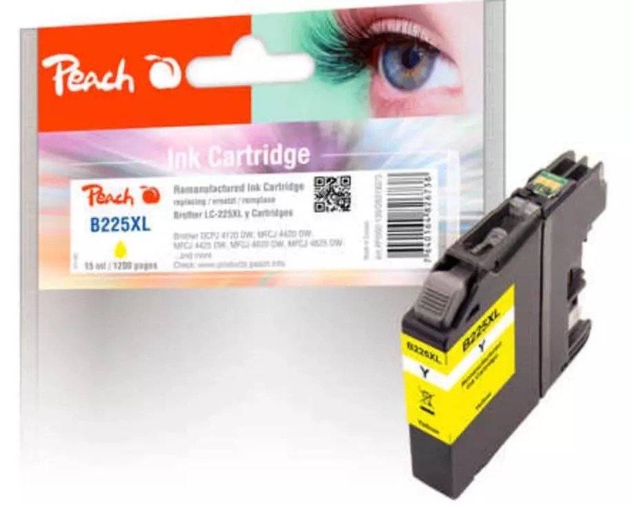 Peach Tinte Brother LC-225XL Yellow