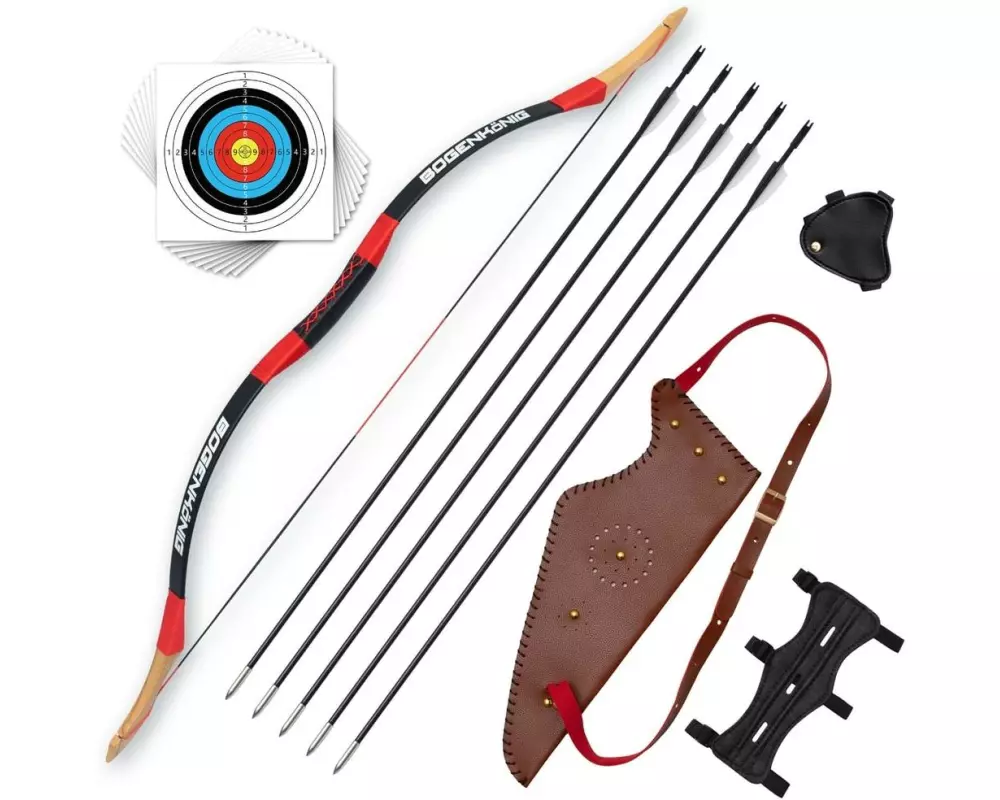 Bogenkönig Bogenschiess-Set mit Köcher 30 lbs