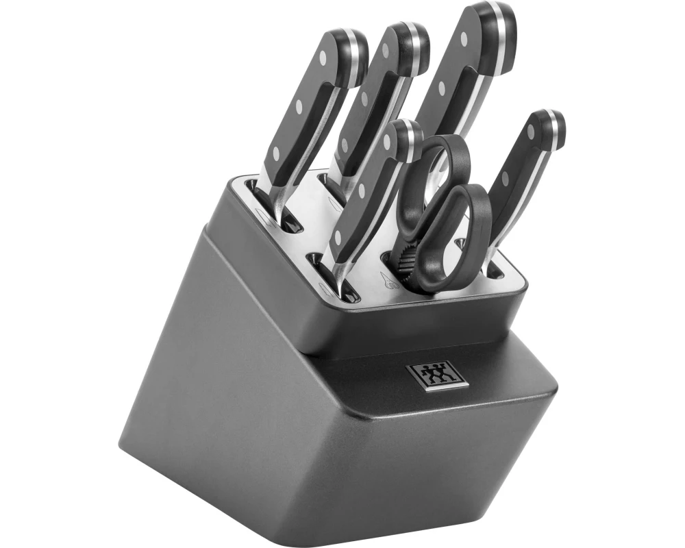 Zwilling Messerblock-Set mit Messer Pro Grau, 7-teilig
