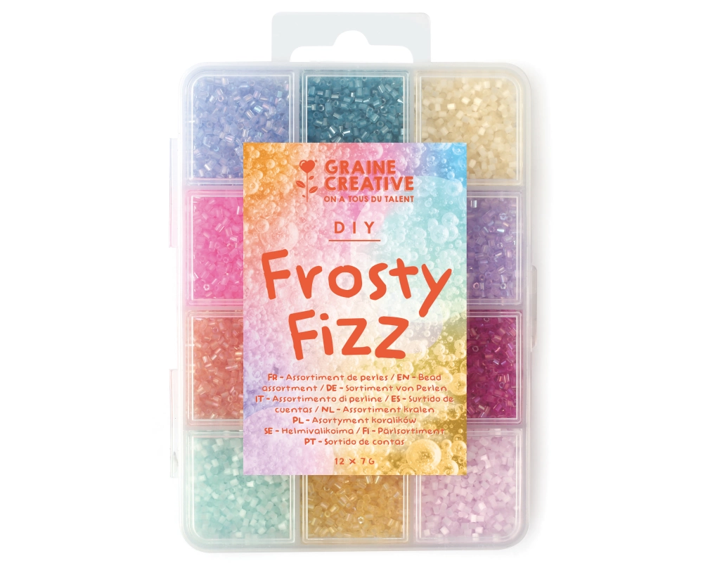 GRAINE CREATIVE Perlen Kit Frosty Fizz GC-736111 12 Farben