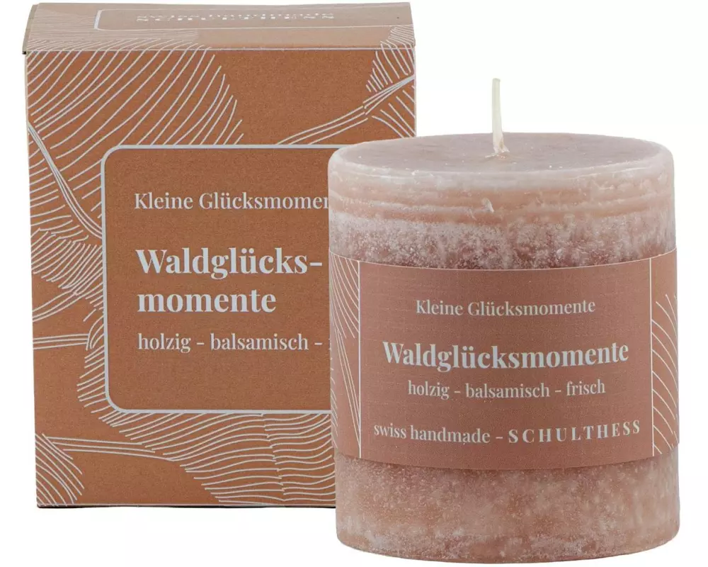 Schulthess Kerzen Duftkerze Waldglücksmomente 7 x 8 cm