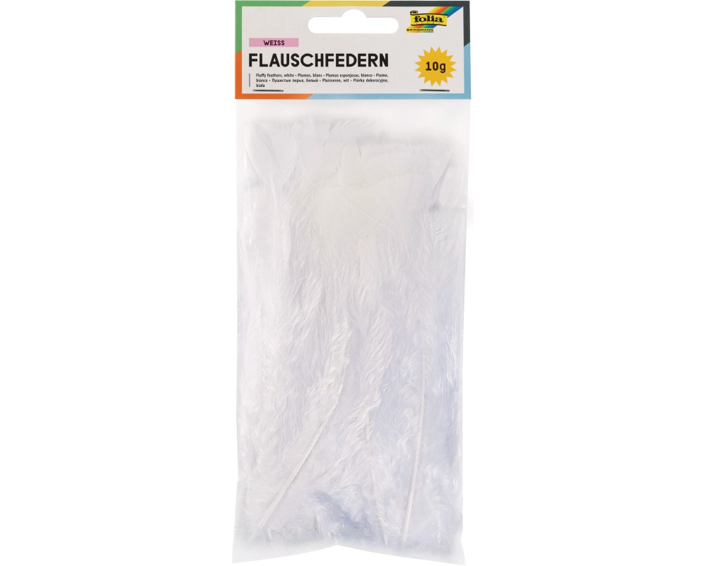 FOLIA Flauschfedern 10g 53010 Weiss